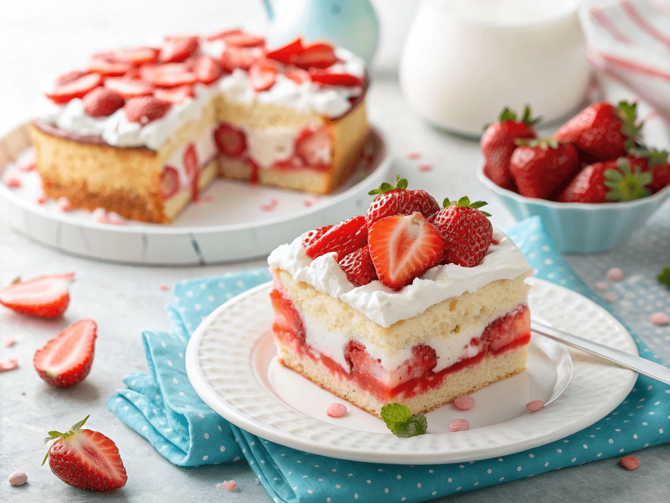 strawberry poke cake recipe