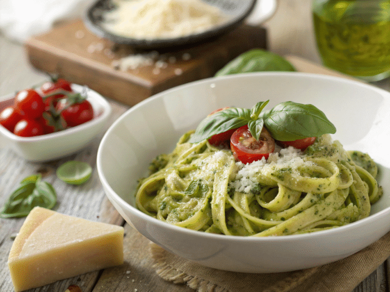 creamy pesto pasta recipe