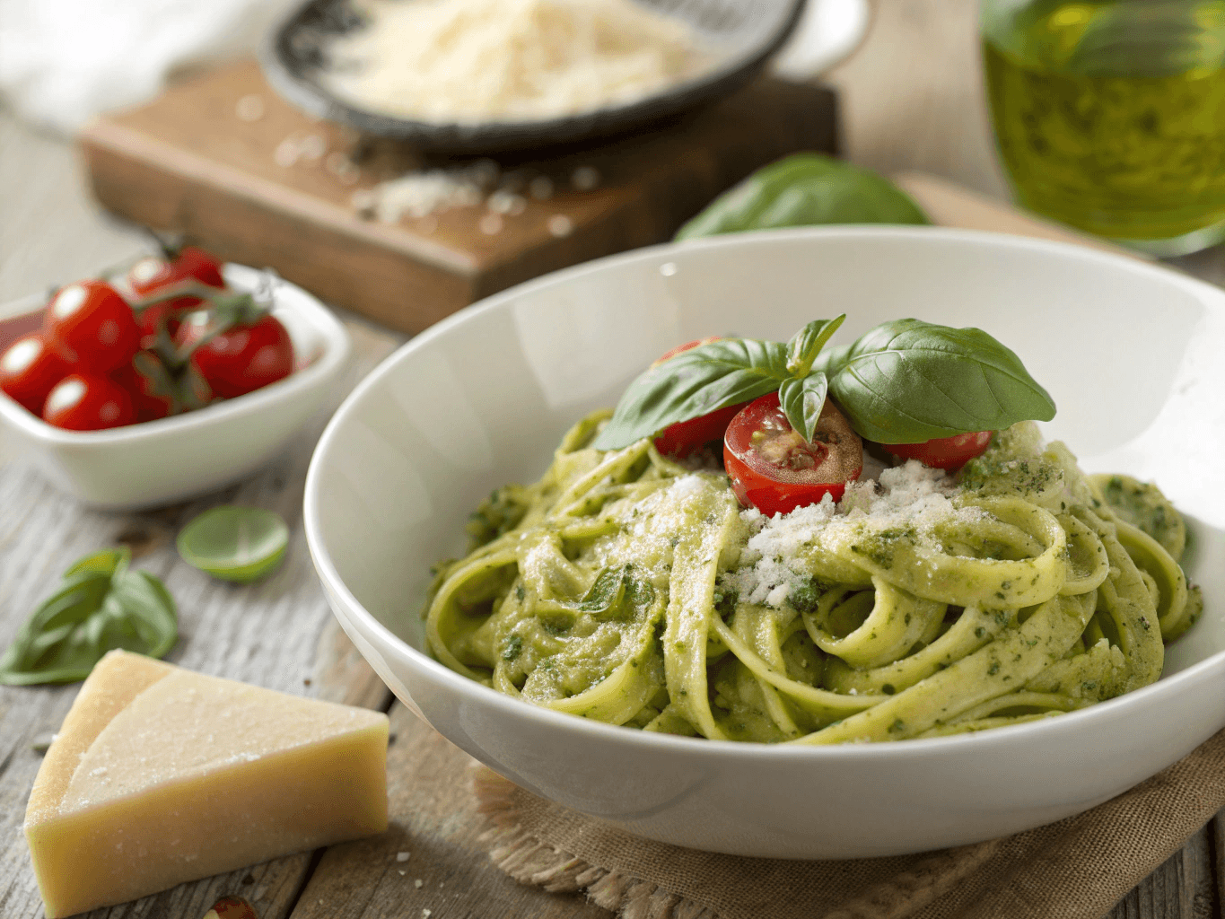 creamy pesto pasta recipe